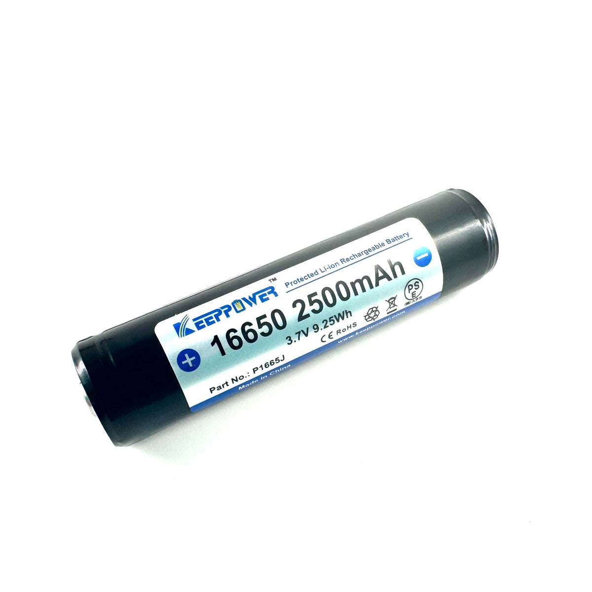 16650 Li-ion Rechargeable Cell (2500ma)