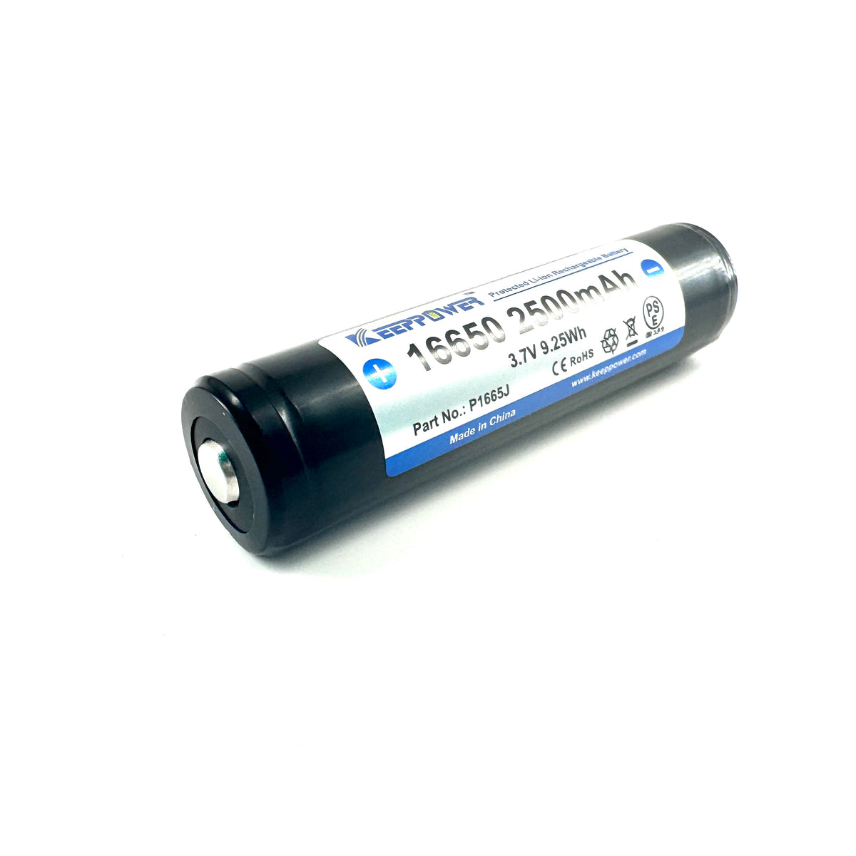 16650 Li-ion Rechargeable Cell (2500ma)